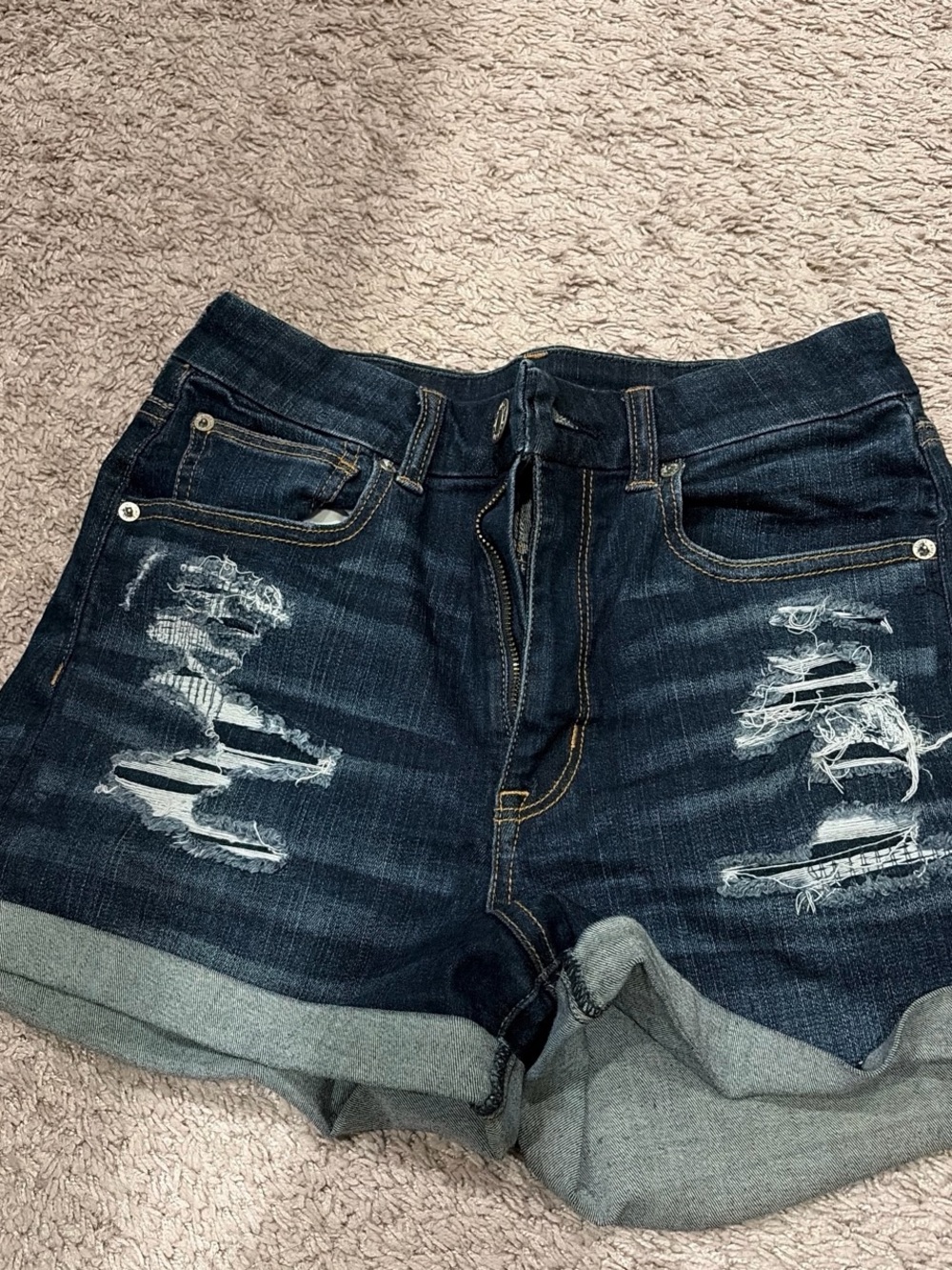 American Eagle denim mini shorts